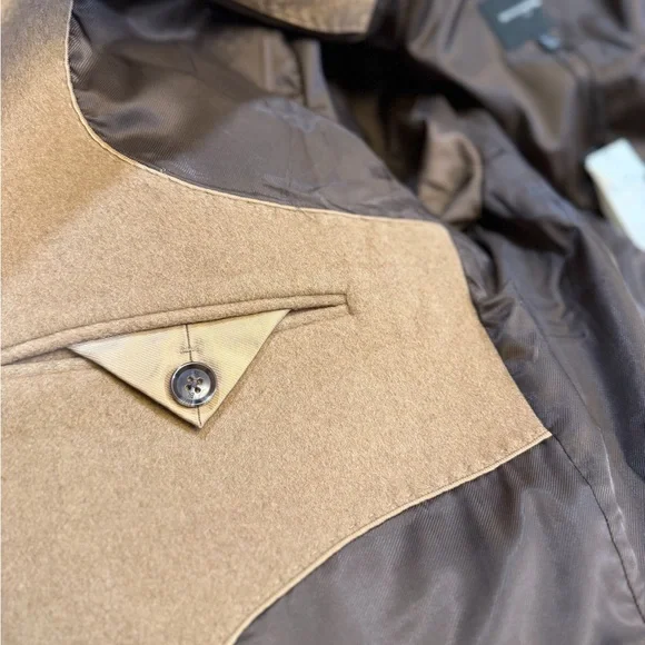 Wool Men's Tan Overcoat - Brand new - Picture 7 of 9